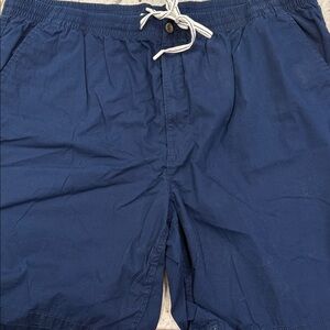St. John's Bay Men's Navy Shorts with Olive Drawstring